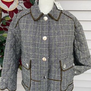 ZARA Olive green/White/black Color Jacket Size M